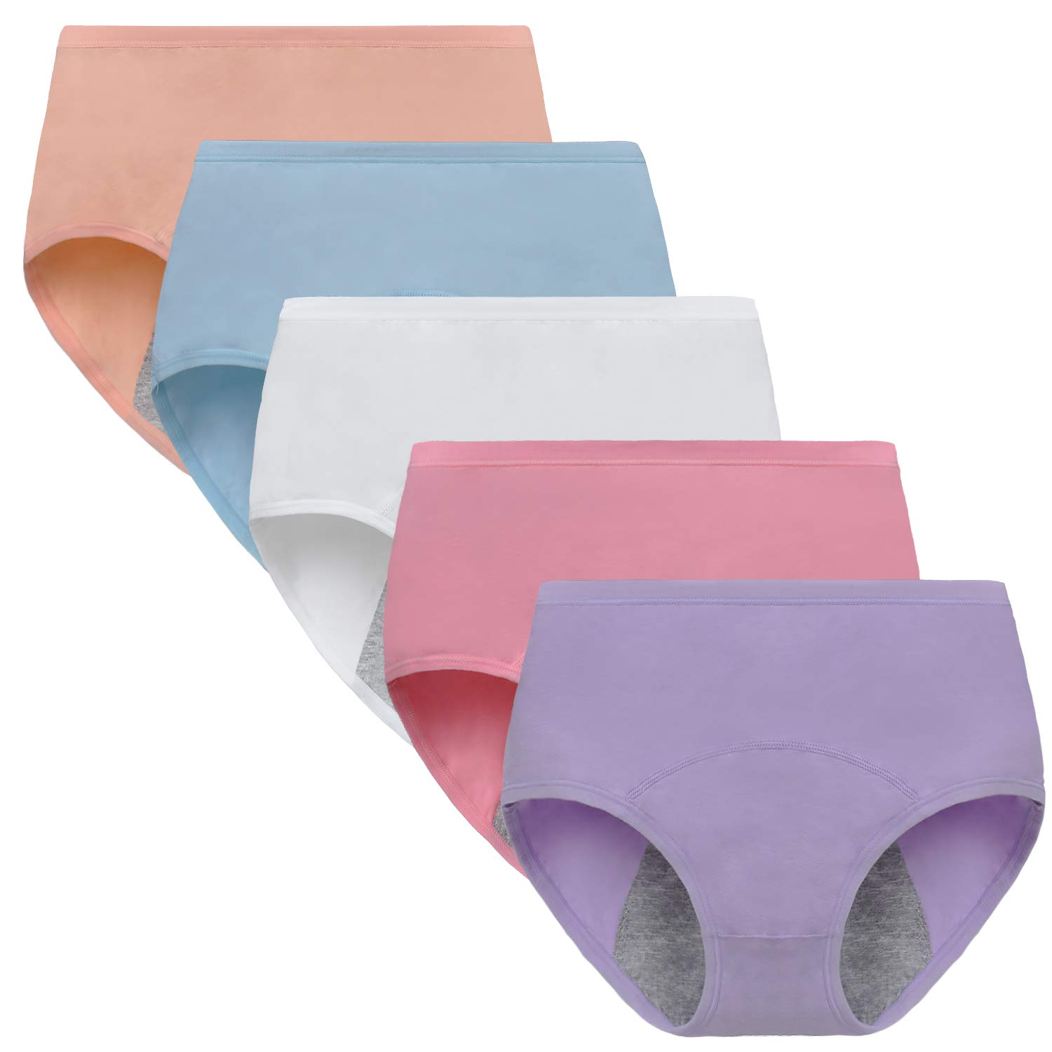 Leak Period Panties Menstrual Cotton Briefs Breathable Underwear for Teen  Girls