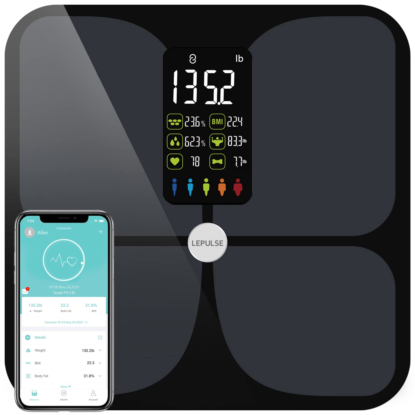 Smart Bluetooth Electronic Scale Health Weight Scale Household Body Scale  Body Fat Scale Body Composition Analyzer - Bathroom Scales - AliExpress
