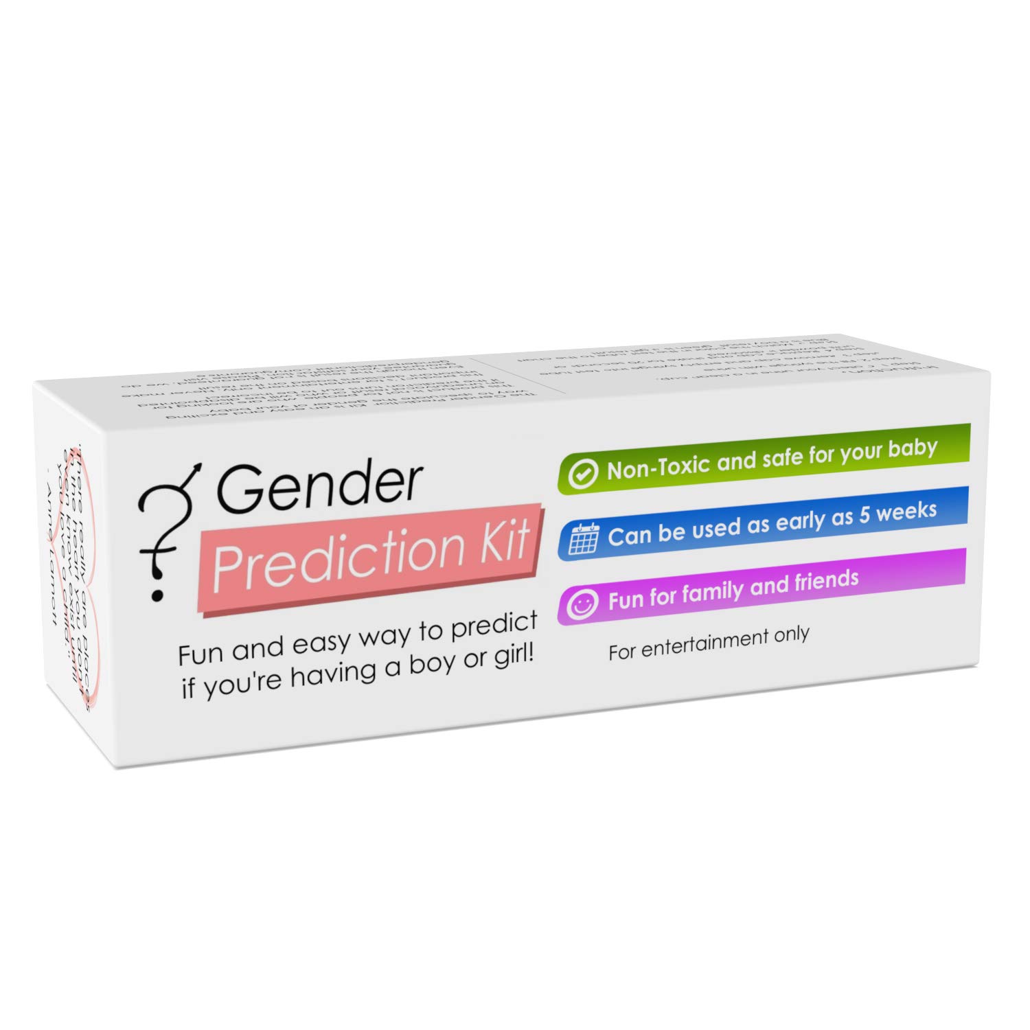 Baby Gender Prediction Test Kit - Early Pregnancy Prenatal Sex Test -  Predict if Your Baby is a boy or Girl in Less Than a Minute from The  Comfort of Your Home.