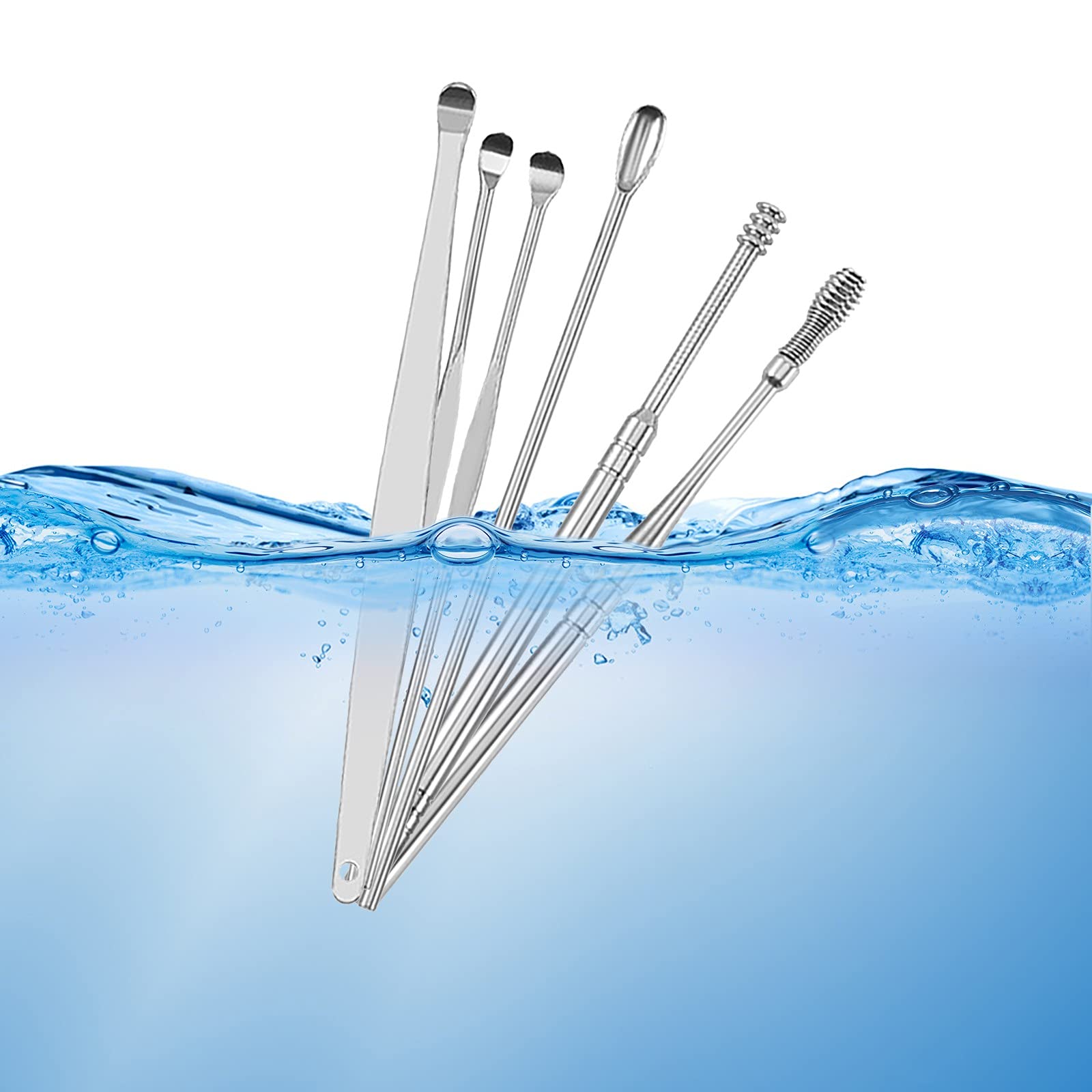 Innovative Spring EarWax Cleaner Tool Set Earwax Removal Kit, Ear Wax  Removal 6-in-1 Ear Pick Tools Reusable Ear Cleaner 