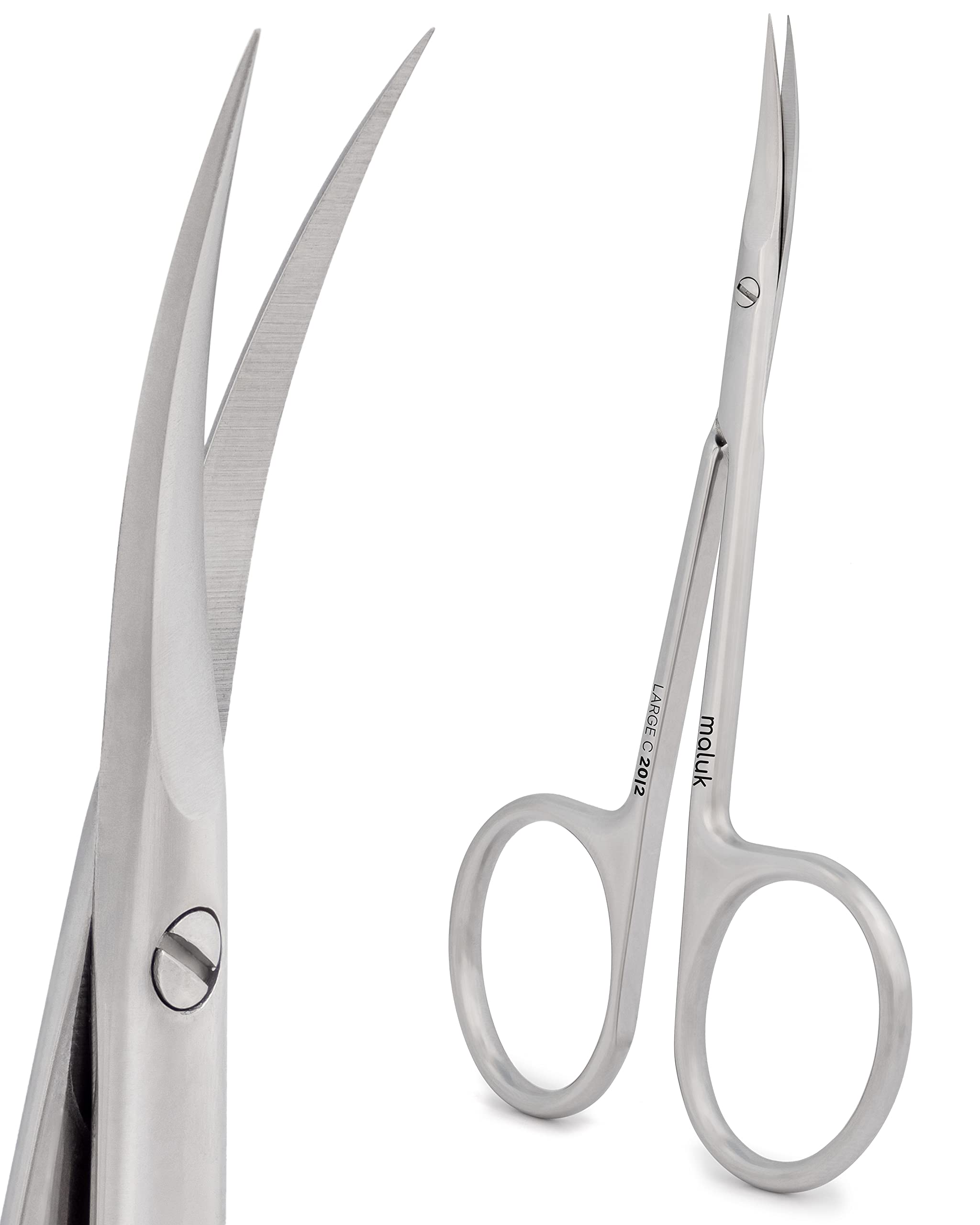 Best Cuticle Nail Curved Scissors Extra Sharp Classic Professional