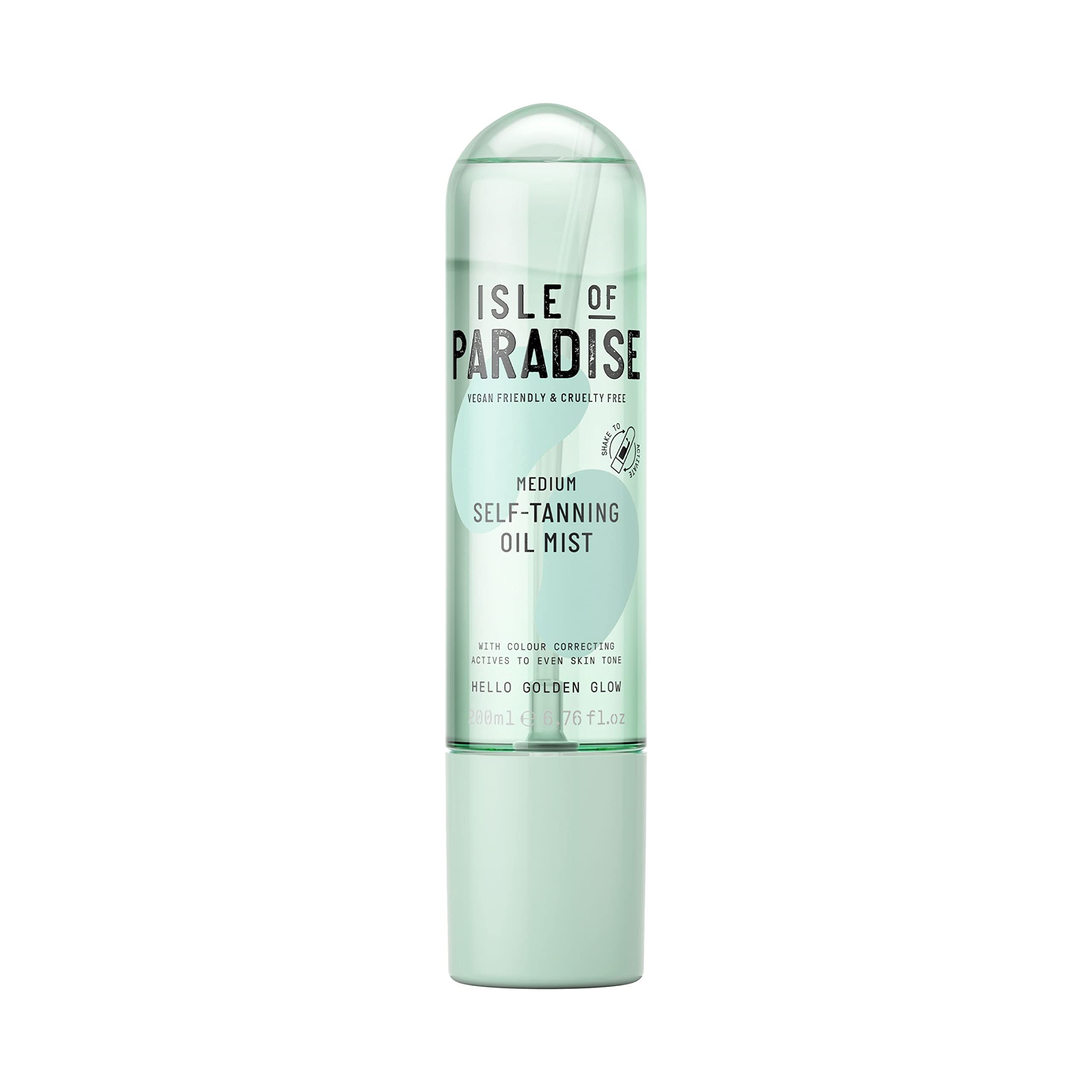 Isle of Paradise Self Tanning Water - Color Correcting Self Tan Spray,  Vegan and Cruelty Free, 6.76 Fl Oz