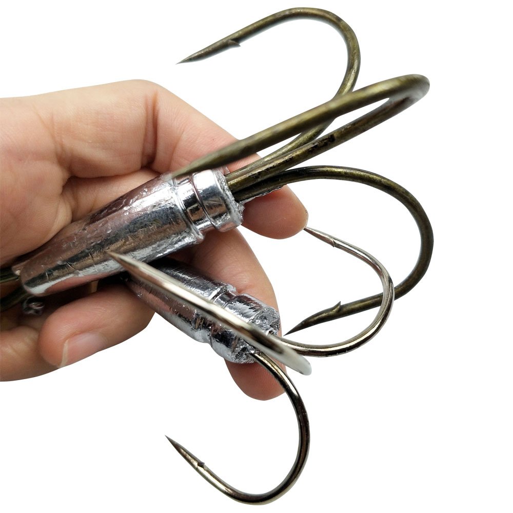 Prey On Adventure Tail-Biters Weighted Snagging Treble Fishing Hook  (Individually Sold)