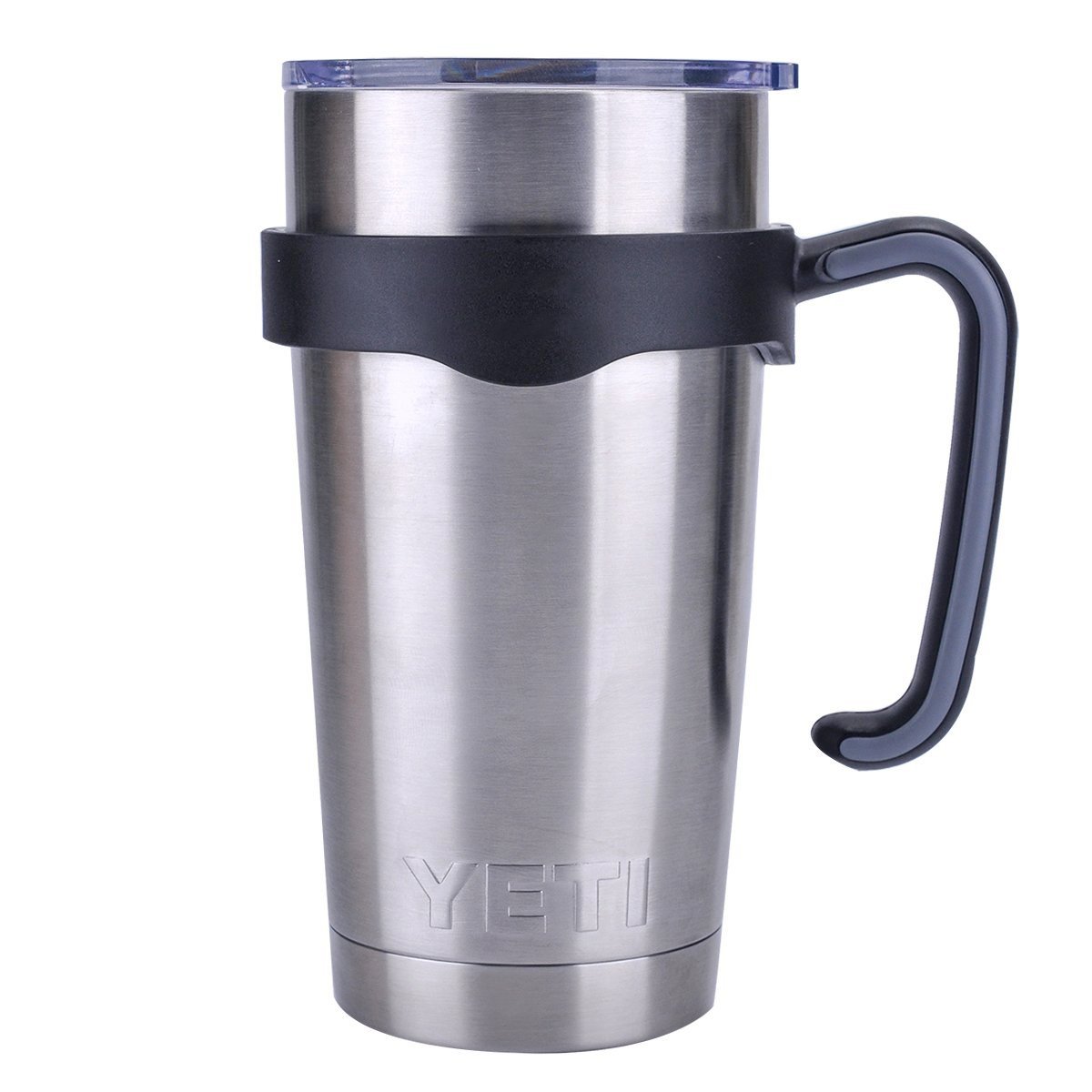 Tumbler Handle for 20 oz Yeti Rambler Cooler Cup, Rtic Mug, Sic, Ozark  Trail Grip and more (20 Oz, Black) Black 20.0 Fluid Ounces