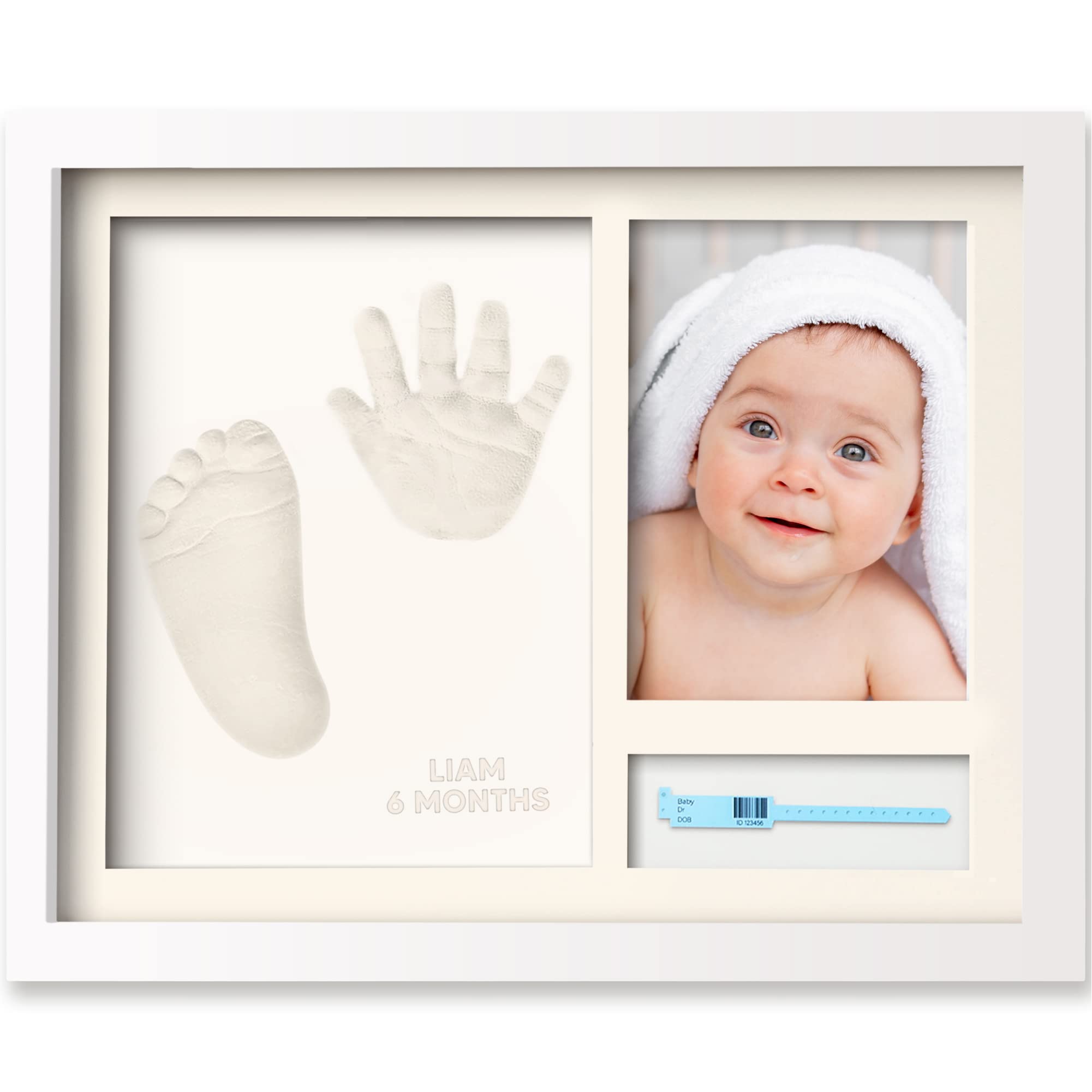 KeaBabies baby footprint kit - baby hand and footprint kit - baby shower  gifts for mom - baby keepsake - personalized baby picture fram