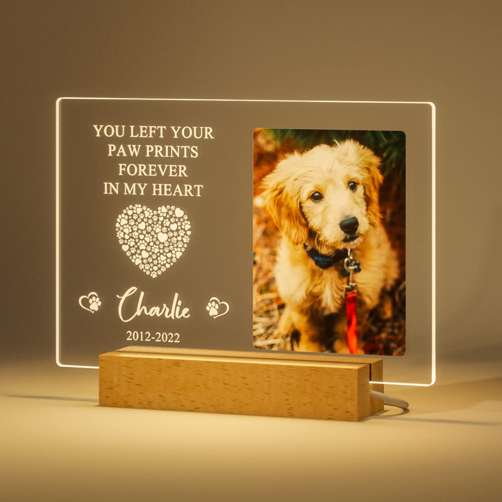 BeneCharm Personalized Memorial Gifts Sympathy Mother Gifts Custom Sympathy  Gifts Light Up Custom Picture Lamp with Photo and Text Memorial Light for  Loss of Loved One - Amazon.com