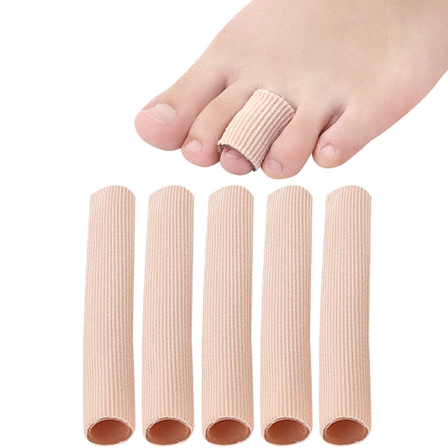 5Pcs Practical Feet Tube Protectors Cover Compression Elastic