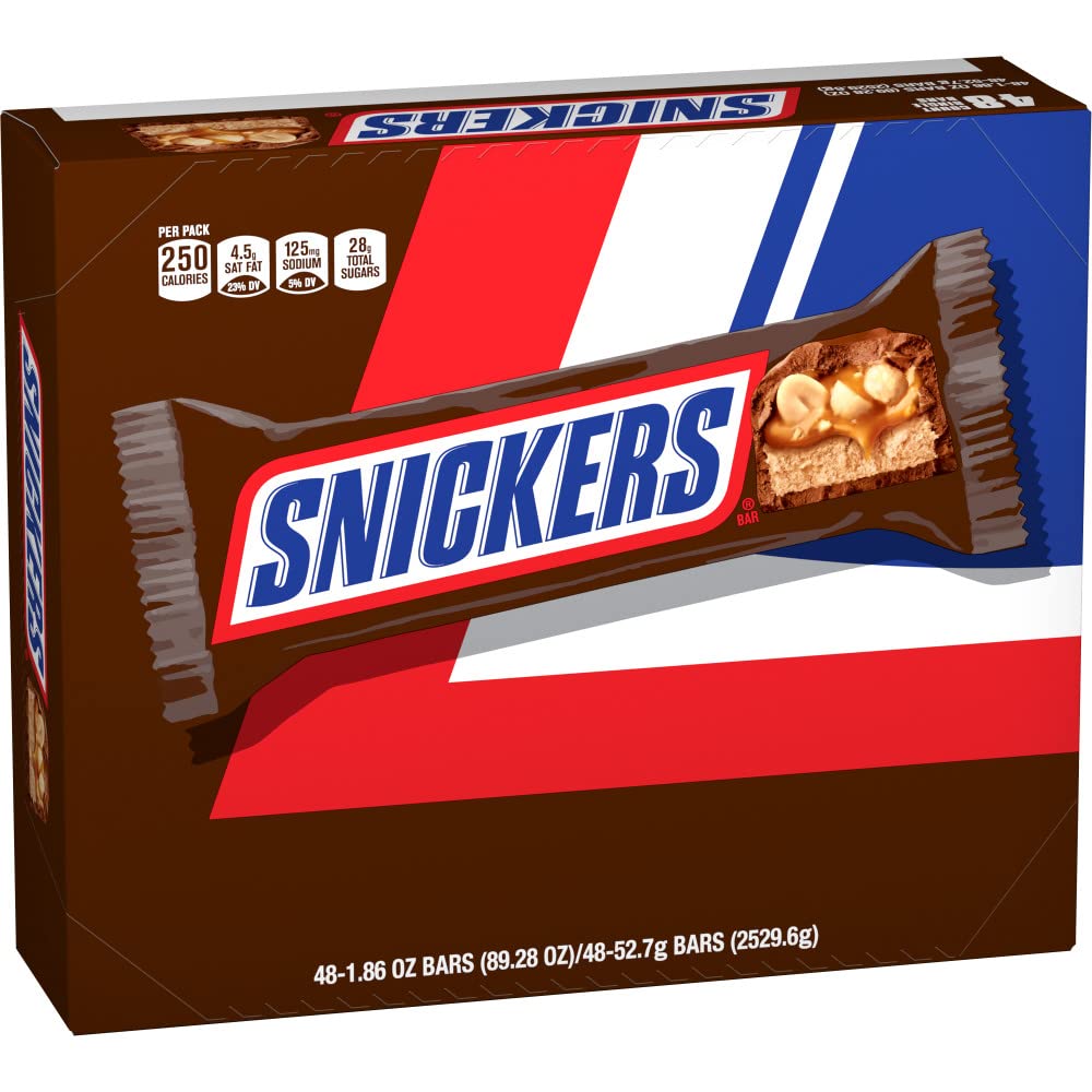 SNICKERS Minis Size Chocolate Candy Bars Family Size Bag, 18 oz