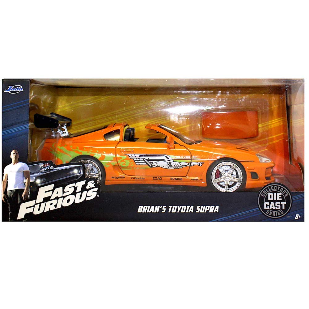 Jada Toys Fast & Furious 1:24 Brian's Toyota Supra Die-cast Car, toys for  kids