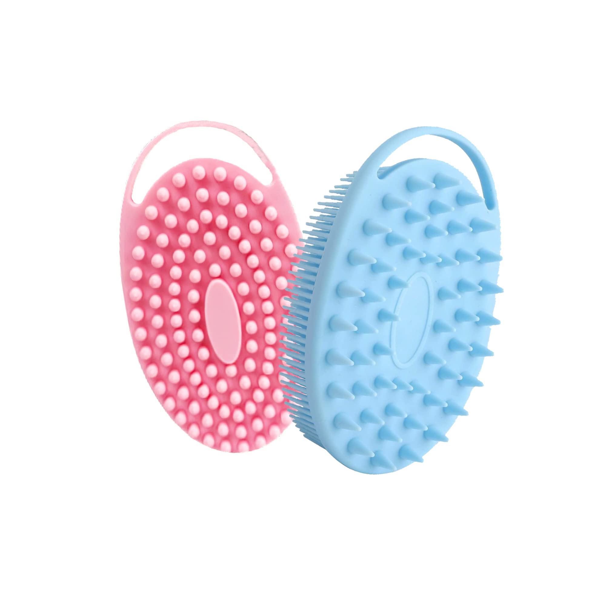 2-Pack Silicone Body Scrubber Set - Gentle Bath Brush for Sensitive ...