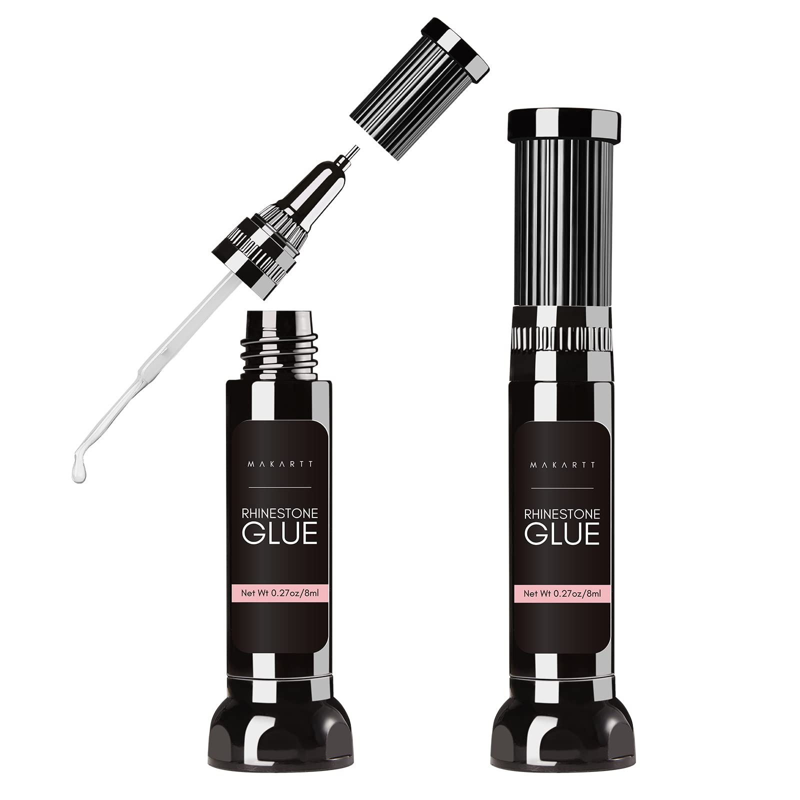 Makartt Nail Rhinestone Glue Gel, Upgrade Gel Nail Glue with Brush & P –  k-beautyvelvet