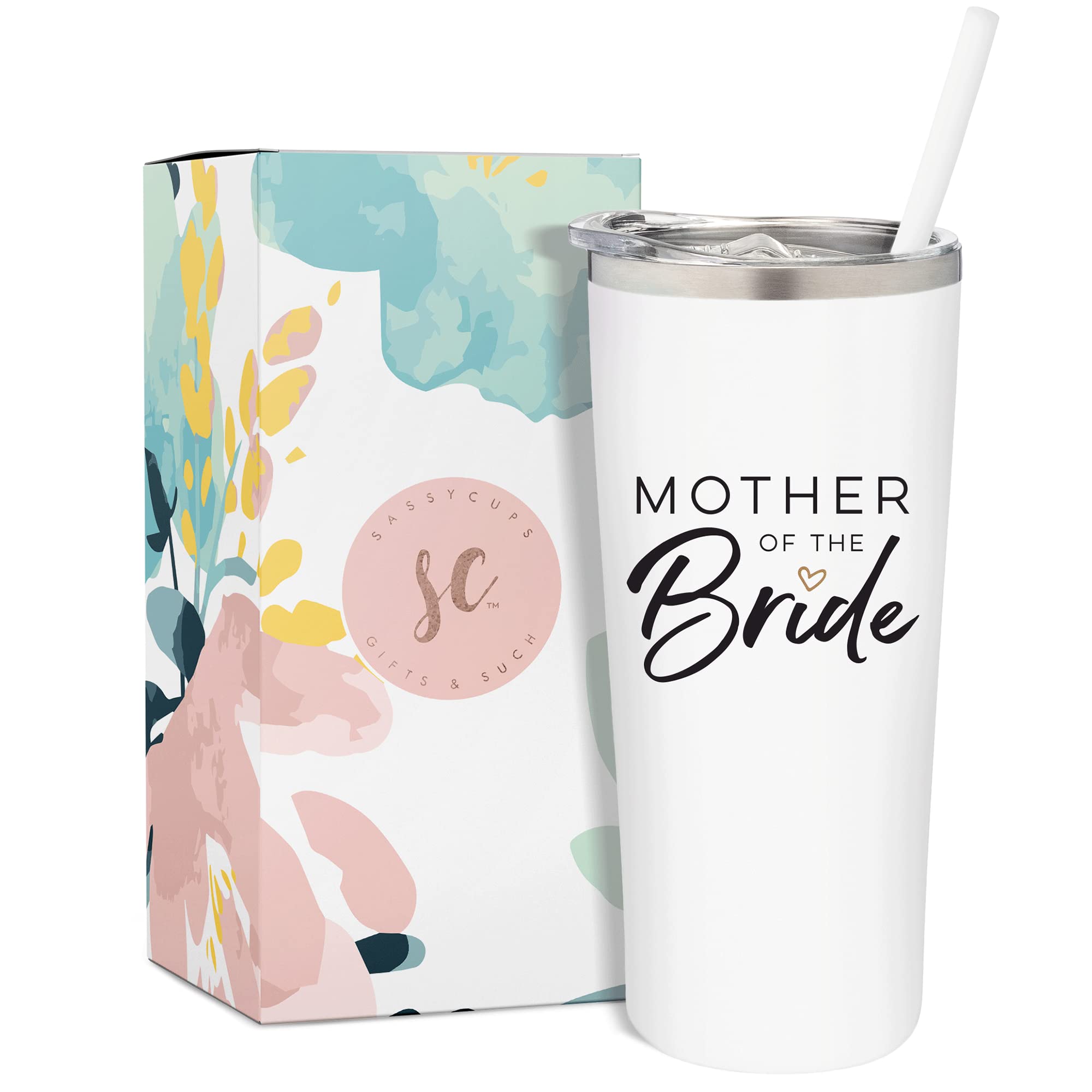 20 oz. Personalized Bridal Party Reusable Stainless Steel Tumblers