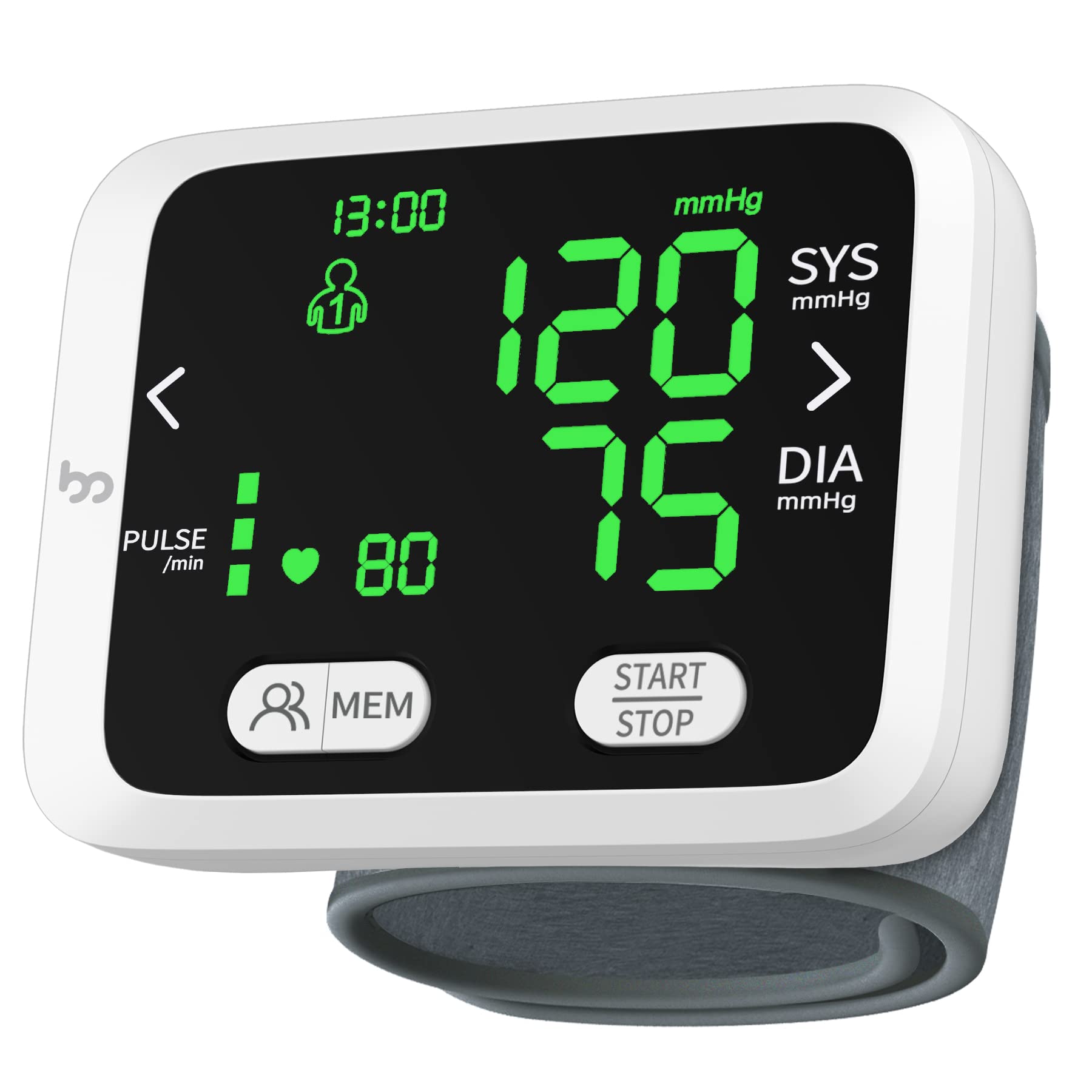 Wrist Blood Pressure Monitor Digital BP Monitor Rechargeable BP Machine  with