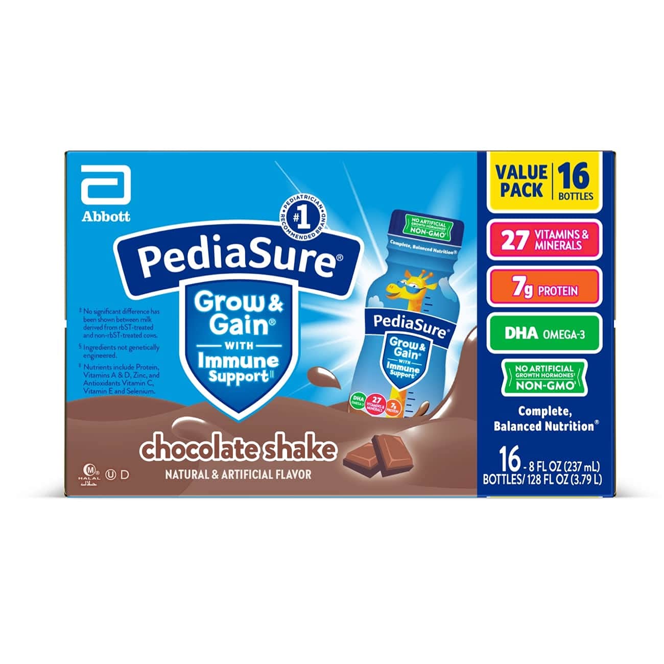 PediaSure Sidekicks Nutrition Shake, Chocolate - 6 pack, 8 fl oz bottles