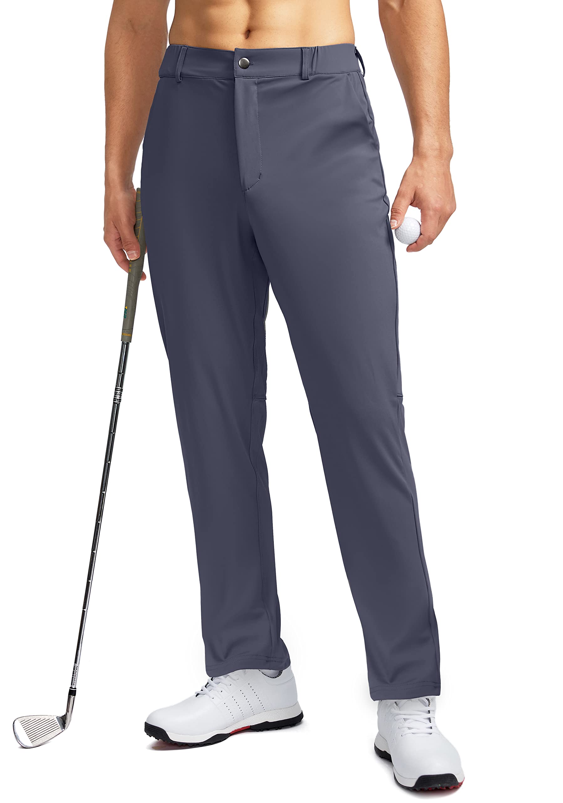 Soothfeel Men's Golf Pants with 5 Pockets Slim Fit Stretch
