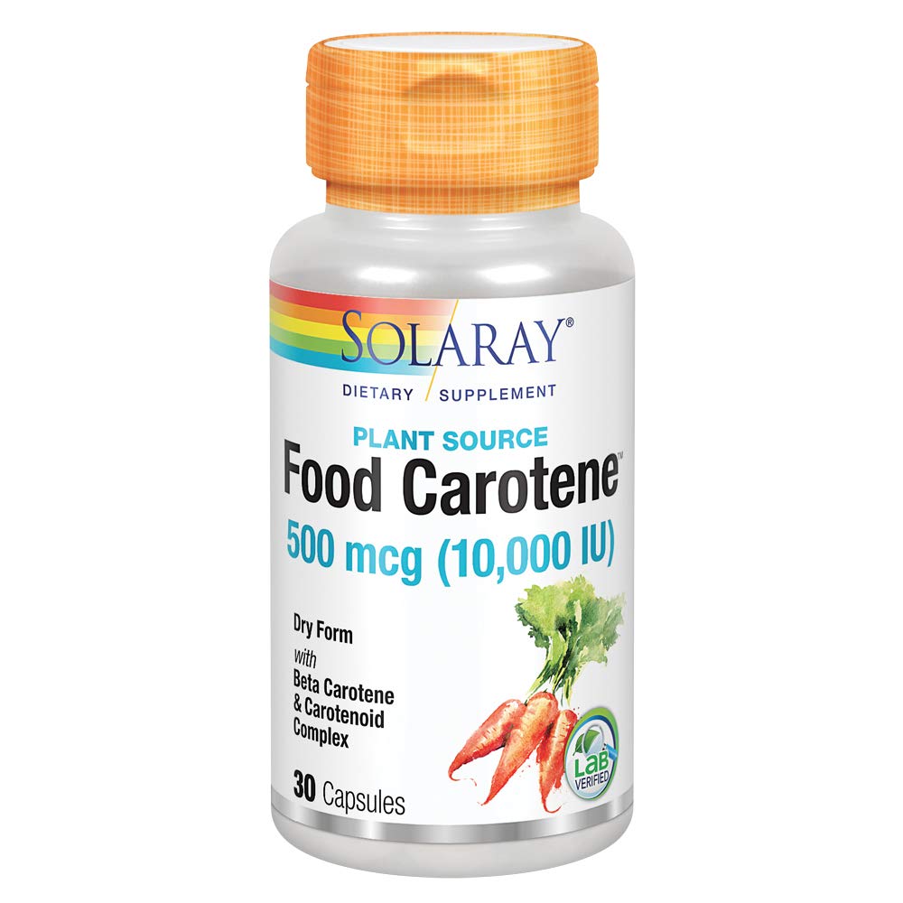 Solaray Food Carotene Natural Source IU 30 Capsules