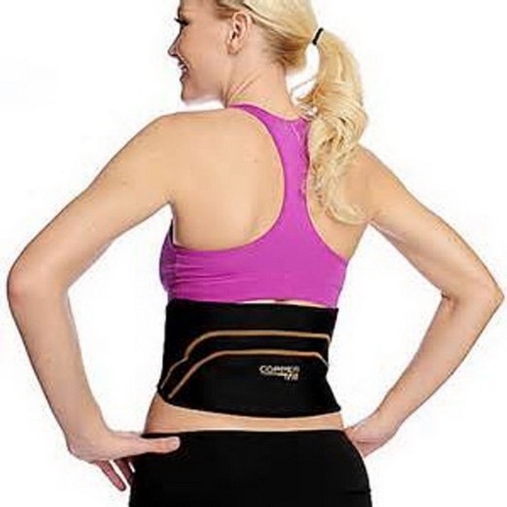 copper fit back pro compression lower back support belt lumbar