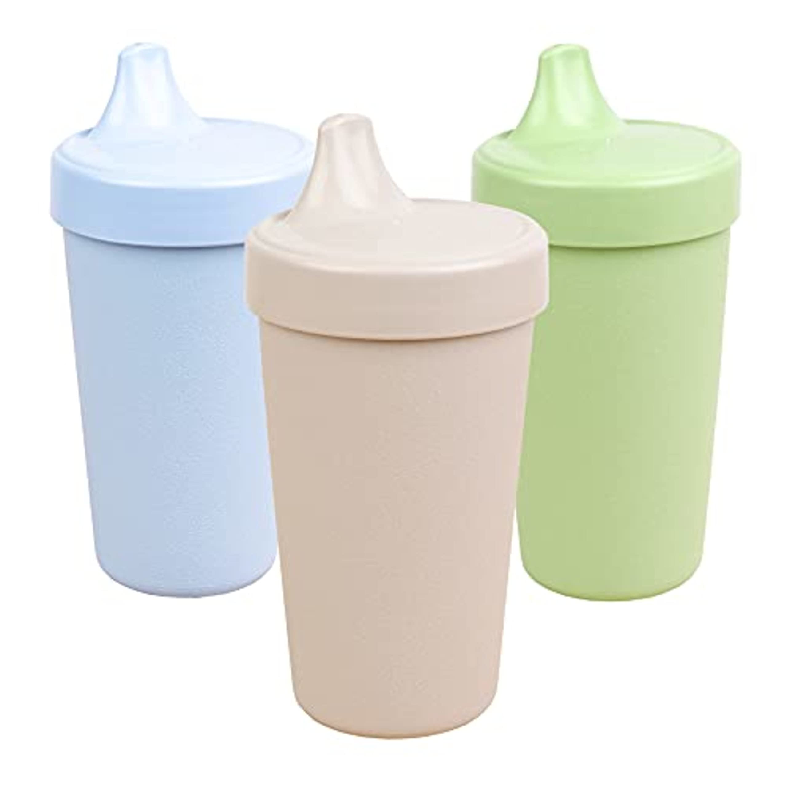 Re-Play Made in The USA 3pk Toddler Feeding No Spill Sippy Cups