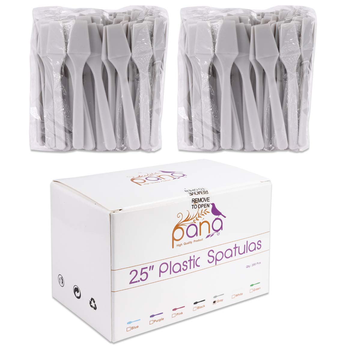 200pcs PANA Cosmetic Make Up Disposable Plastic 2.5