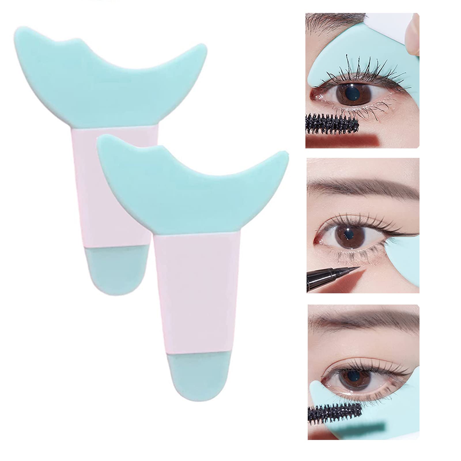 QISIWOLE Mascara Guard Shields, Eyelash Eyeshadow Auxiliary Tool Pads for  Eye Makeup Deals 