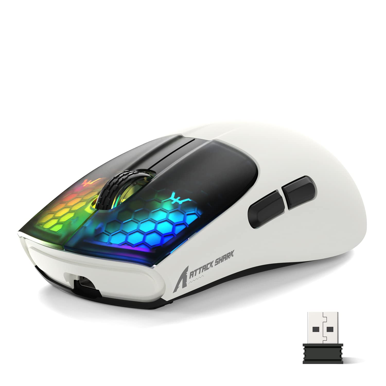 ATTACK SHARK X5 Wireless Gaming Mouse with Tri-Modes BT 5.1/2.4Ghz/USB-C  Lightweight