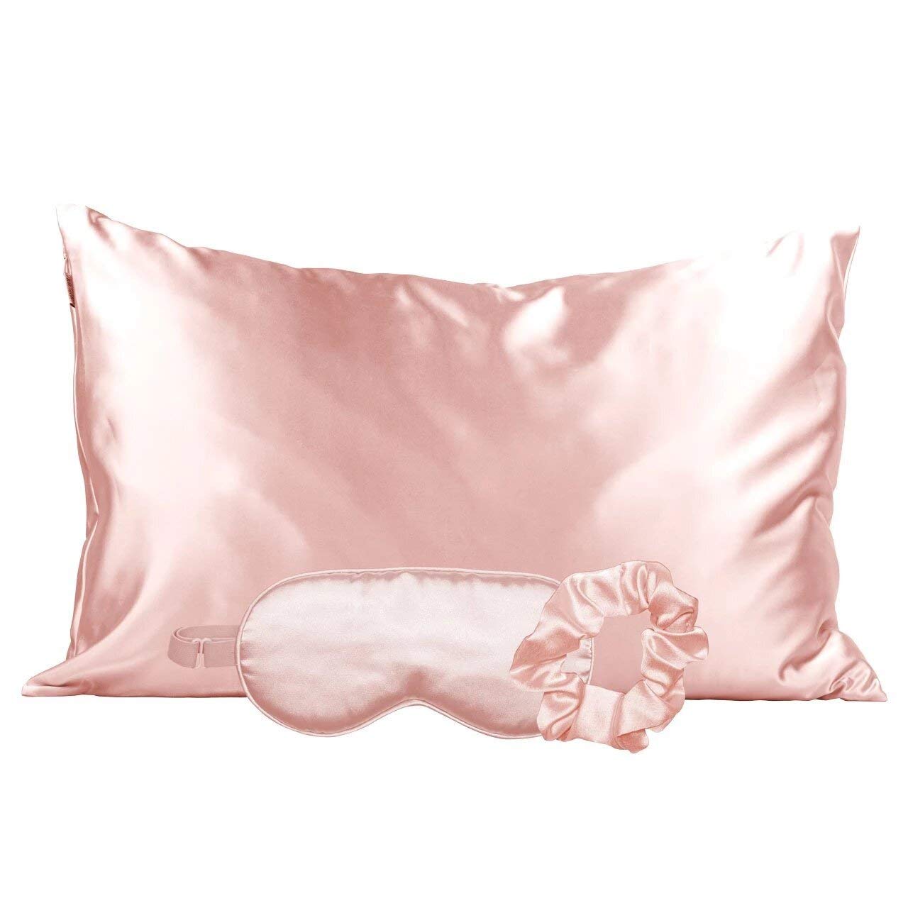 Kitsch 100% Satin Pillowcase, Vegan Silk Pillowcase, 26 width, Standard  (Blush) 