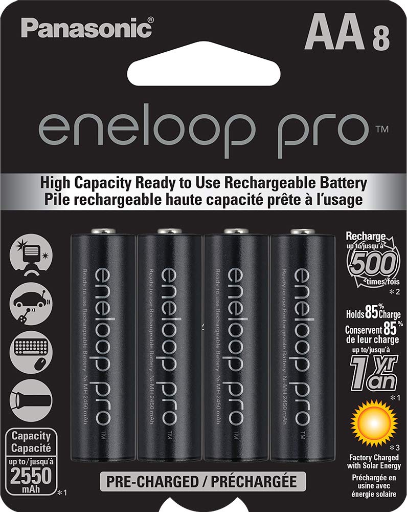 Eneloop Rechargeable Batteries NiMH 8 AA 4 AAA with — JUST BATTERIES  AUSTRALIA