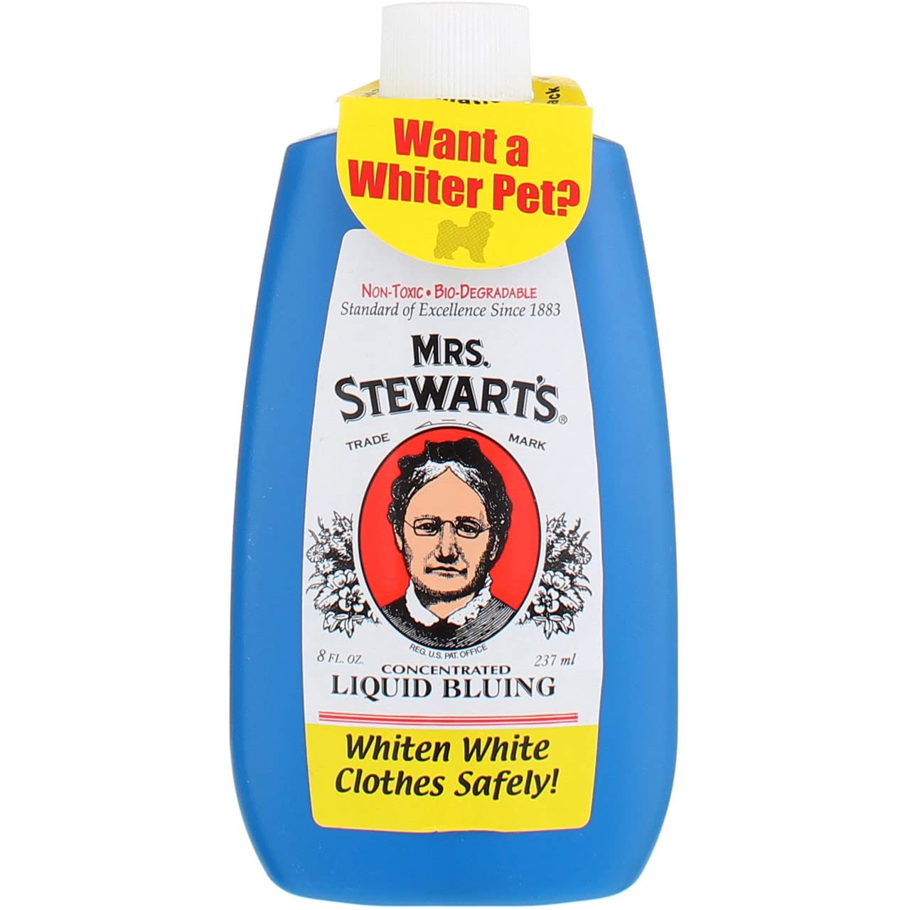 (Pack of 6) Mrs. Stewart's Concentrated Liquid Bluing, 8 fl oz Each, Bio-degradable
