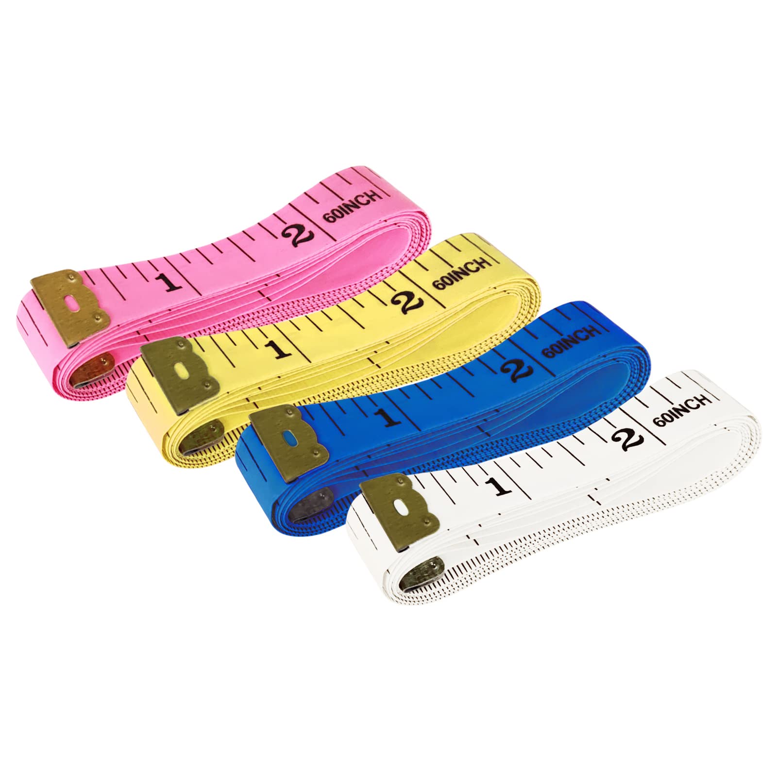 Measuring Tape,Tape Measure for Body 6 Colour Double Scale Measurement Tape  for Sewing,Weight Loss Medical Body Measurement Sewing,Tailor 60 Inch/ 150