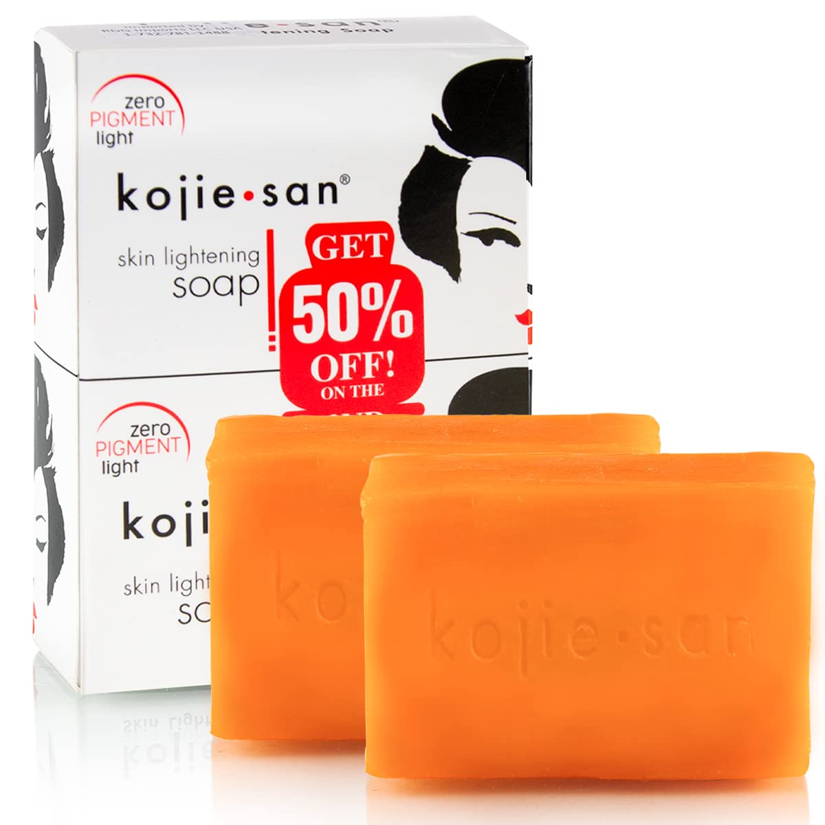 Original Kojie San Skin Lightening Kojic Acid Soap 2 pcs x 65g