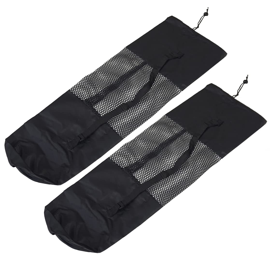 2Pcs Portable Yoga Mat Bag Exercise Yoga Mat Carry Mesh Bag with