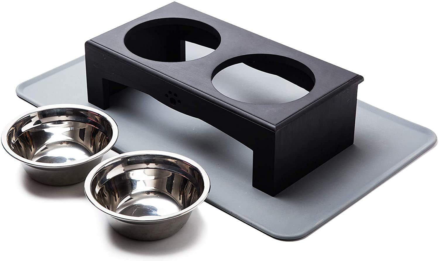 Industrial Pet Bowl Large Raised Dog Bowls Stand Stainless Steel Food Water  Bowl