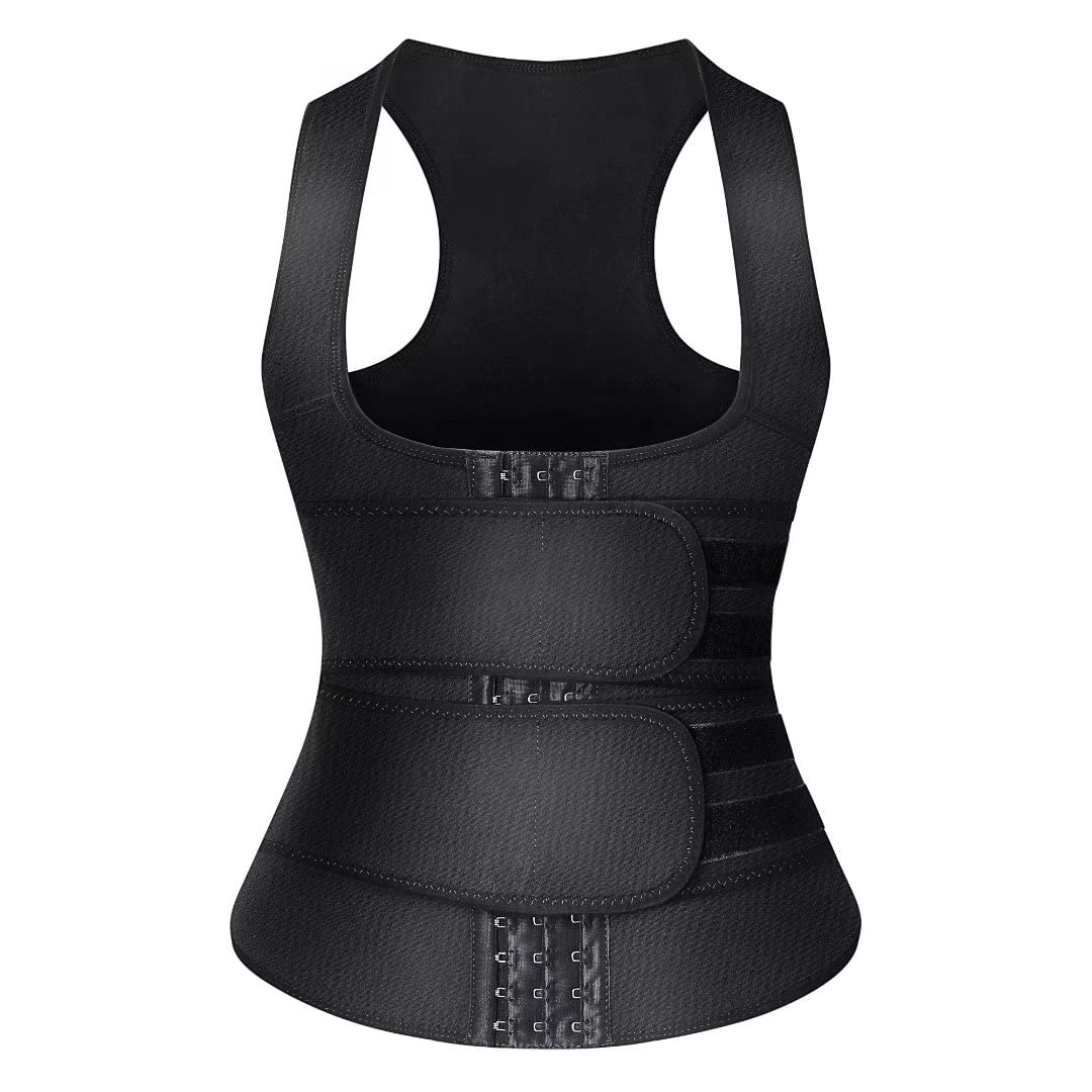 Waist Trainer For Women Plus Size Two Belts Neoprene Workout Corset Waist  Cincher Trimmer With Zipper