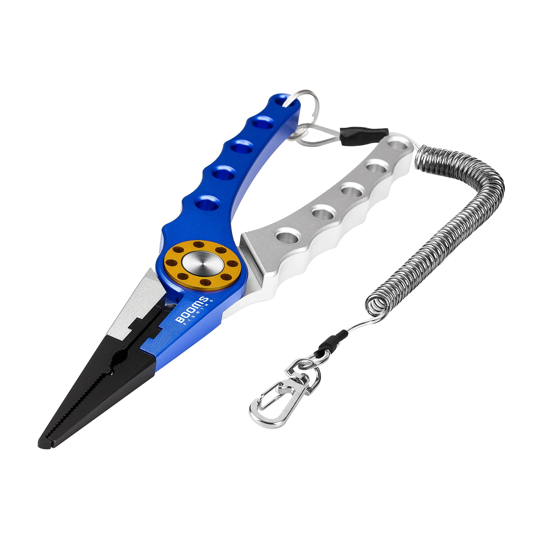  Customer reviews: Booms Fishing X1 Aluminum Fishing Pliers  Saltwater, Surf Fishing Tackle Kit, Fishing Multitool Hook Remover Braided  Fishing Line Cutting and Split Ring with Coiled Lanyard and Sheath