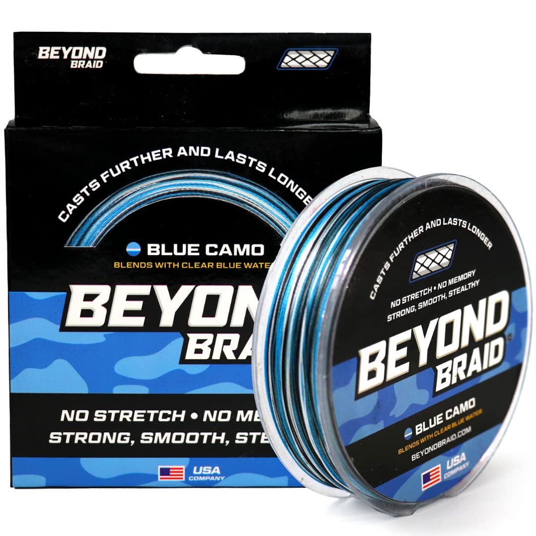 Beyond Braid Braided Fishing Line - Abrasion Resistant - No, camo
