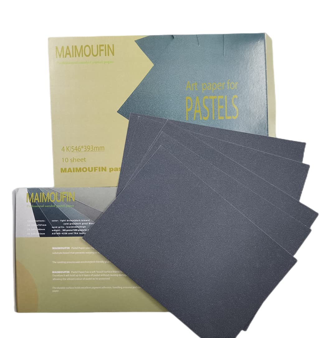  MAIMOUFIN Sanded Pastel Paper Trial Pack of 5 Sheets