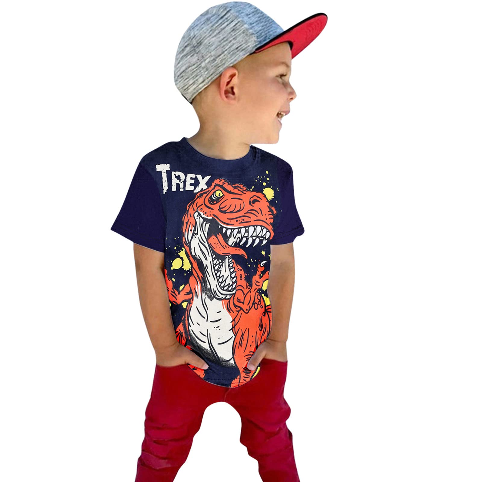 The 6-year-old Boy In Jeans Clothes Says That At It All Is Excellent. Stock  Photo, Picture and Royalty Free Image. Image 10956985.