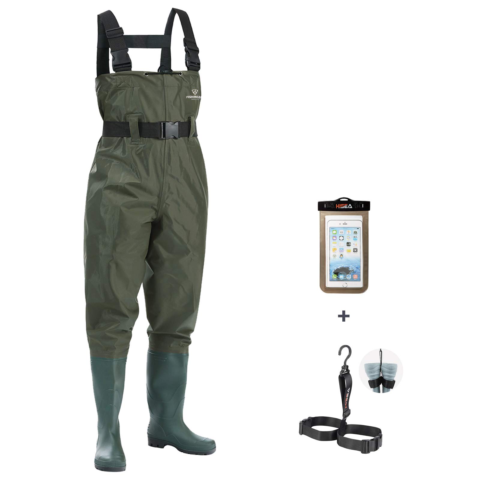 Fishing Waders for Men with Boots Womens Chest Waders Waterproof for  Hunting with Boot Hanger