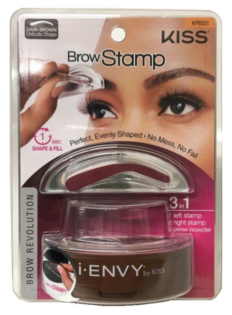 Kiss I Envy Brow Stamp Kit Dark Brown 6 PACK