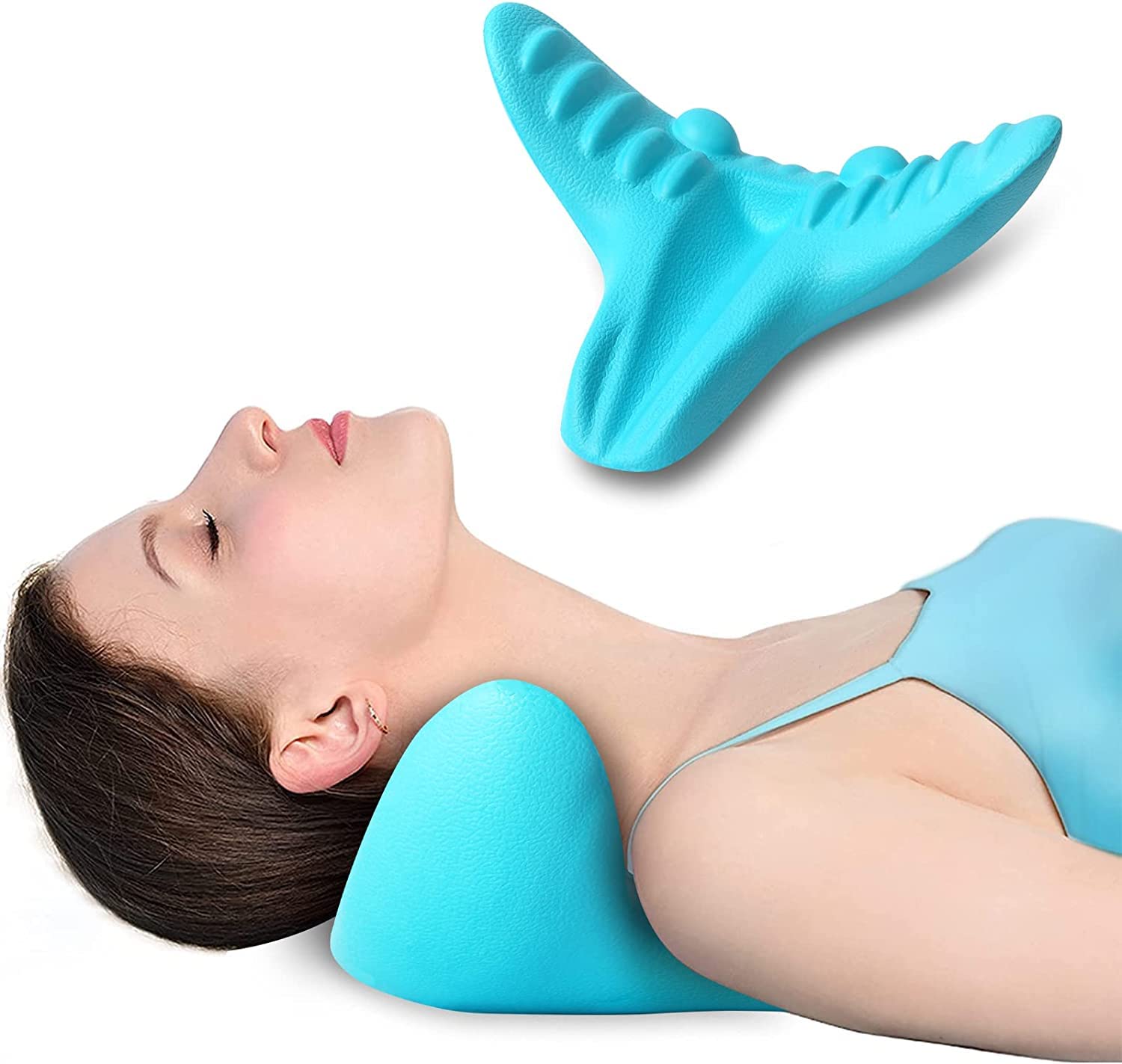 Neck Shoulder Relaxer Stretcher Massage Cervical Traction Device