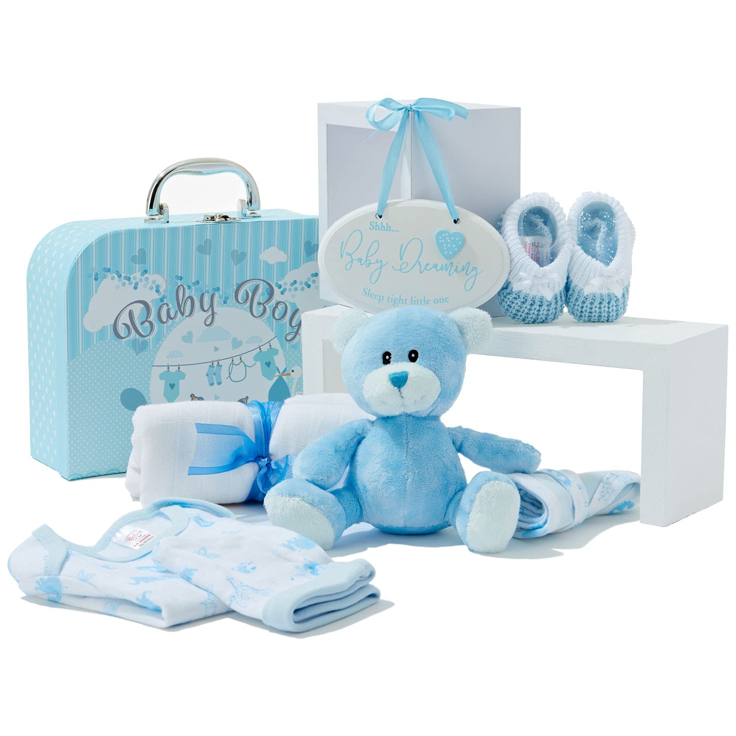 Nikki's Gift Baskets – Bundle of Joy Deluxe Baby Boy Gift Set with 20-Piece  Newborn Essentials, Medium Baby Gift Basket Kit for Expecting Moms, Blue -  Yahoo Shopping