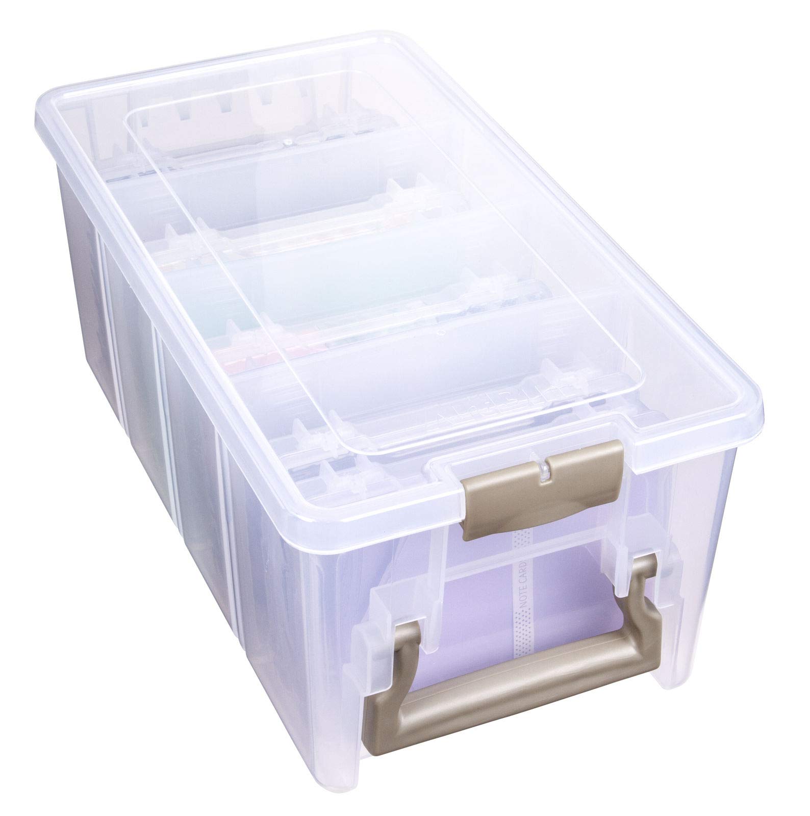 ArtBin Semi Satchel Photo Photo & Craft Organizer Set Large Box with 8 Plastic  Storage Cases