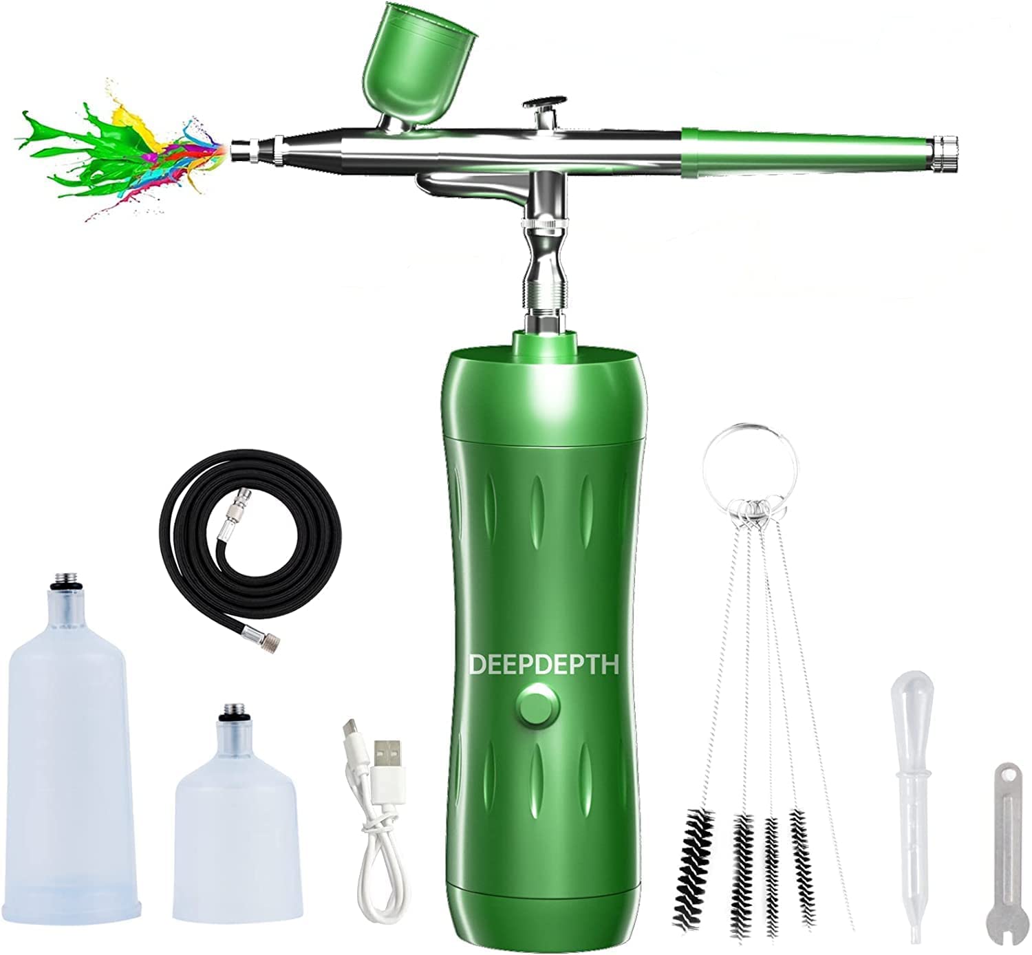 Mini Spray Paint Airbrush, Rechargeable Lightweight air Brush Gun Set  Cordless for Beginner for Manicure