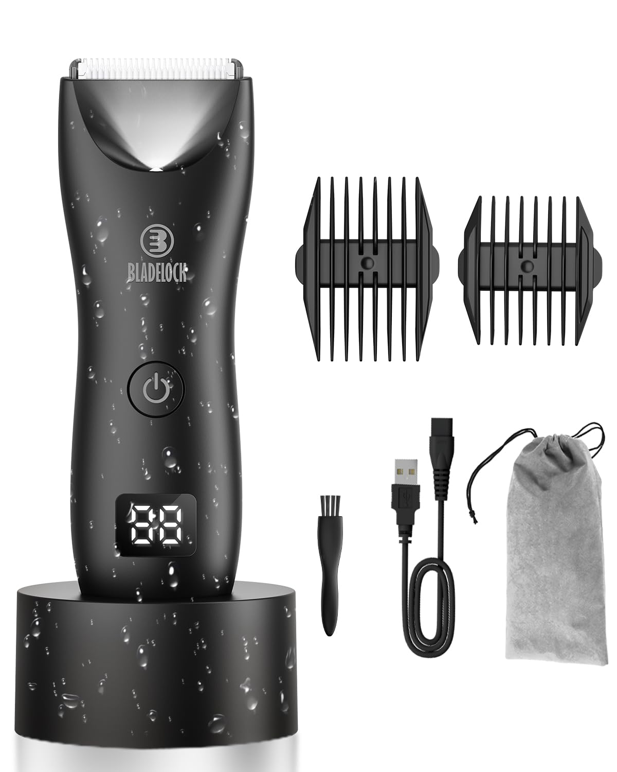 Enssu Body Hair Trimmer For Men With Light No Nicks Ball Trimmer Men Waterproof Pubic Groin Hair