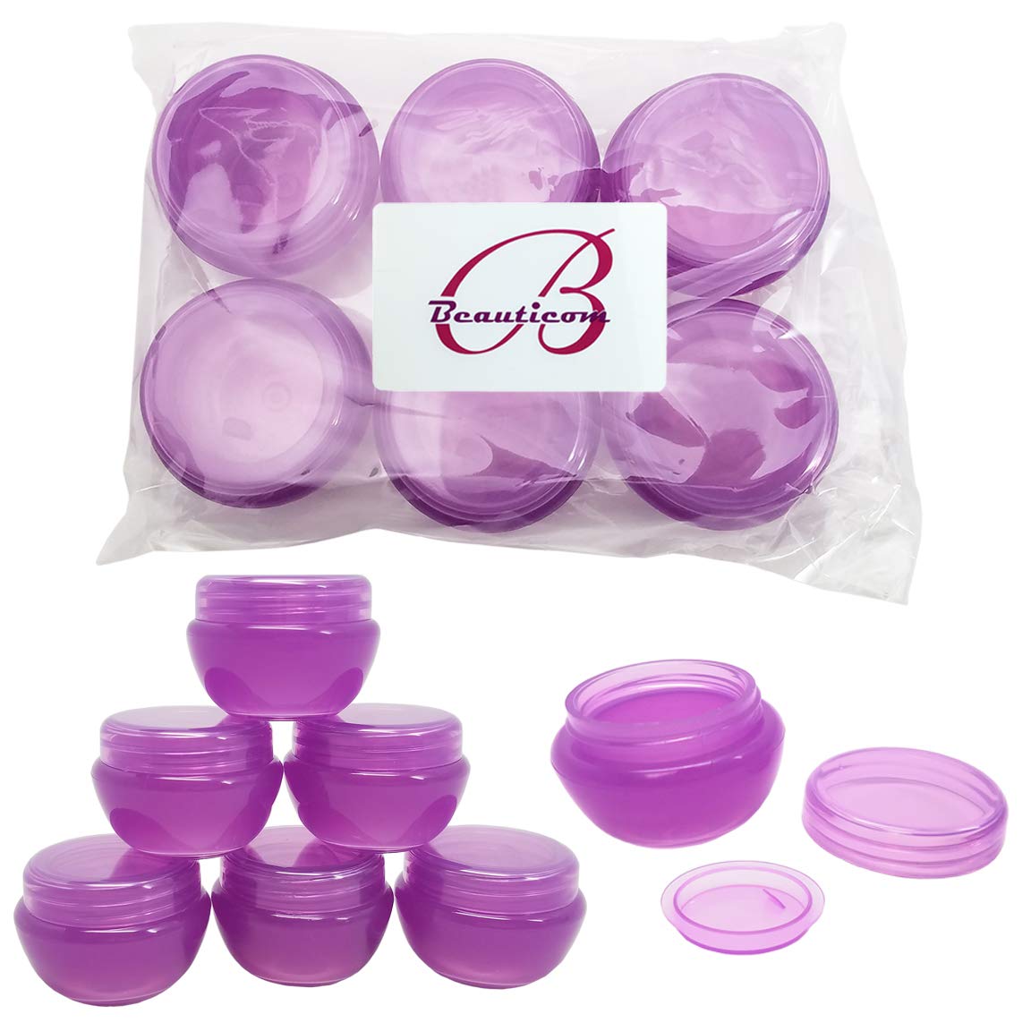 10ml Lip Balm Jar & Lid, Small Plastic Containers