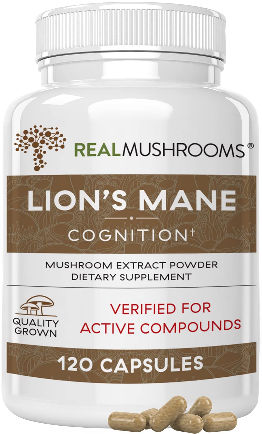 Real Mushrooms, Lion's Mane, Support for Your Pet, 120 Capsules