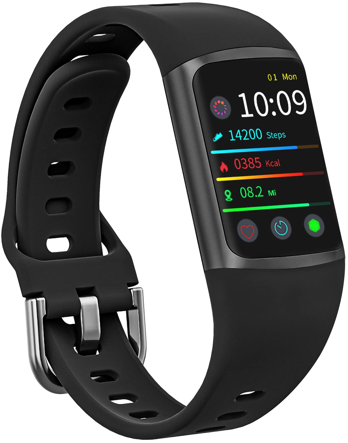 EIGIIS KE3 Smart Watch Fitness Tracker, Heart Rate Monitor, Water Resistant