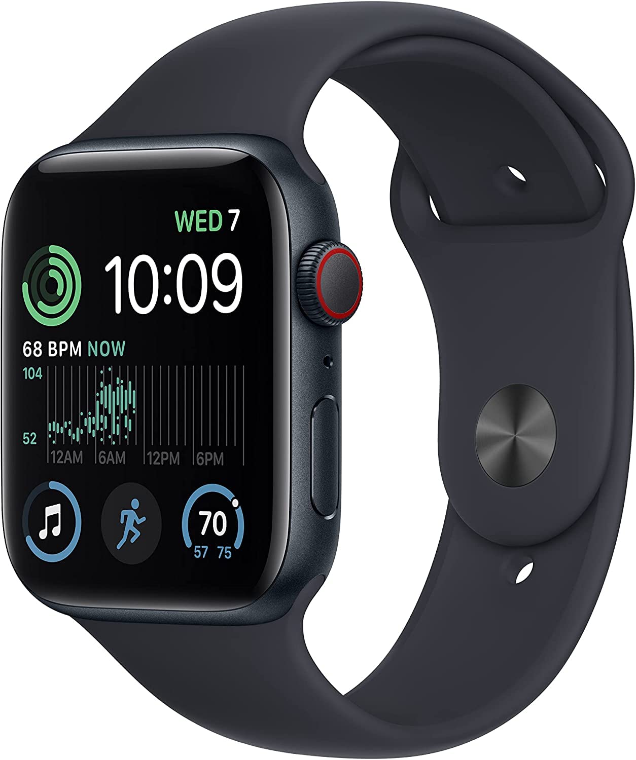 Apple Watch SE (2nd Gen) (GPS + Cellular, 44mm) - Midnight