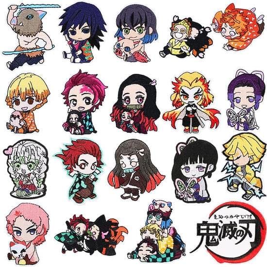 Japanese Anime Embroidery Patch Iron On Patches For Clothing