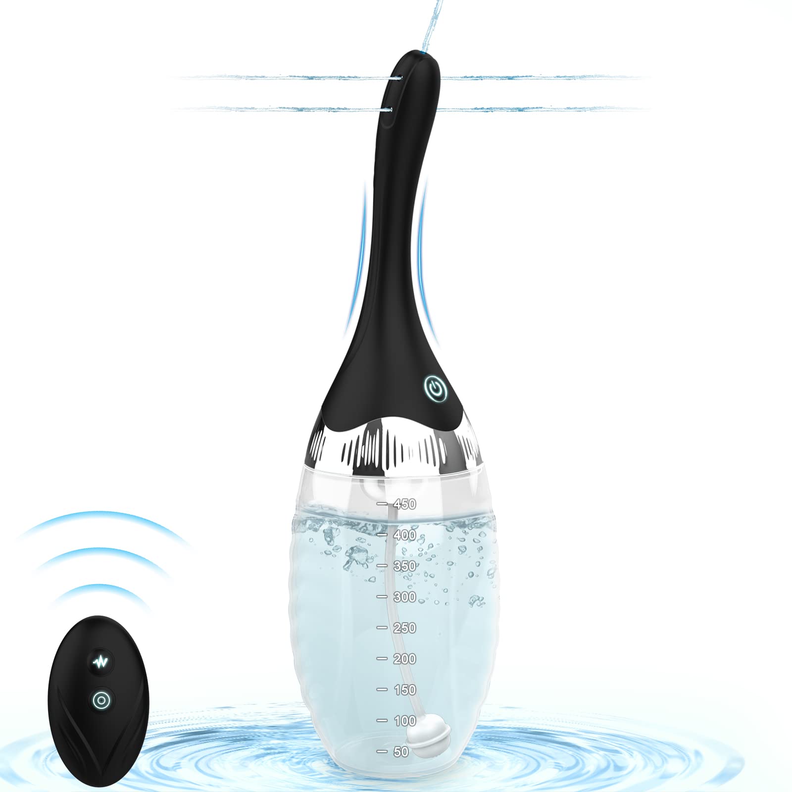 Automatic Electric Enema Bulb with 3 Speeds Silicone Enema Anal